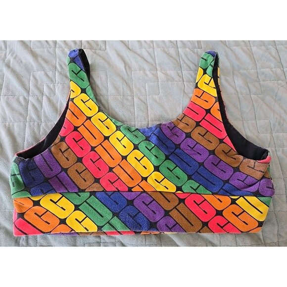 Women's Ugg Size Large Sports Bra Lgbtqia+ Rainbow - Picture 2 of 4